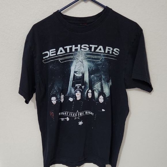 Death Stars men shiet night electric night black tshirt see meaurments for fit - Picture 1 of 6